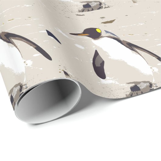 Kaiser-Pinguin Geschenkpapier (Rolleneckpunkt)
