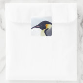 Kaiser Pinguin, Insel Snow Hill Quadratischer Aufkleber (Tasche)
