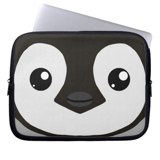 Kaiser-Pinguin-Küken-Laptop-Hülse Laptopschutzhülle (Vorderseite)