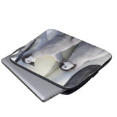 Kaiser-Pinguin-Küken Laptopschutzhülle (Vorne Knopf)