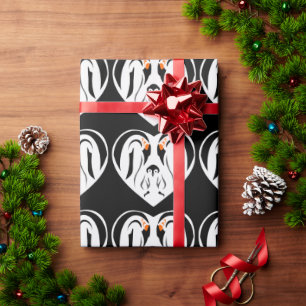 Kaiser Pinguin Liebe Herzlich Willkommen Geschenkpapier