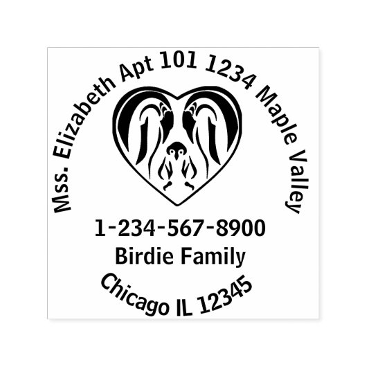 Kaiser Pinguin Liebe Herzliche Rücksendeadresse Permastempel (Design)