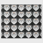 Kaiser Pinguin Liebe Herzstück Geschenkpapier (Flach)