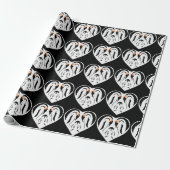 Kaiser Pinguin Liebe Herzstück Geschenkpapier (Ungerollt)