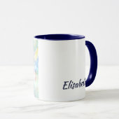 Kaiser-Pinguin mit Baby-Küken-Aquarell Tasse (VorderseiteRechts)