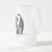 Kaiser-Pinguin-Nisten Mattglas Bierglas (VorderseiteRechts)