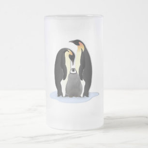 Kaiser-Pinguin-Nisten Mattglas Bierglas