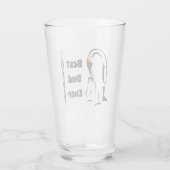 Kaiser Pinguin Vater Stehend mit Sohn Glas (Rückseite)