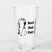 Kaiser Pinguin Vater Stehend mit Sohn Glas (Vorderseite)