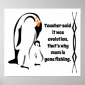 Kaiser Pinguin Vater Stehend mit Sohn Poster (Vorne)