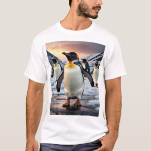 Kaiser Pinguin Vintages Foto T-Shirt