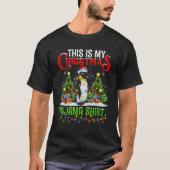 Kaiser Pinguin Xmas Lichter Das ist mein Weihnacht T-Shirt (Vorderseite)
