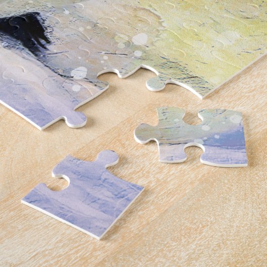 Kaiser Pinguine mit Baby Chick Puzzle (Seite)