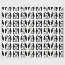Kaiser-Pinguine und -küken Geschenkpapier