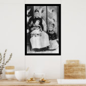 Kaiser Pu Yi mit Vater und Bruder 1909 Poster (Küche)