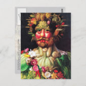 Kaiser Rudolf II. als Vertumnus Postkarte (Vorne/Hinten)