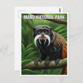 Kaiser Tamarin im Nationalpark Manu Peru Postkarte (Vorne/Hinten)