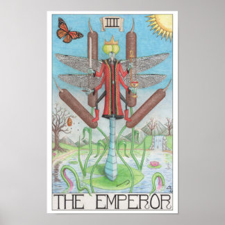 Kaiser-Tarotkarte Poster