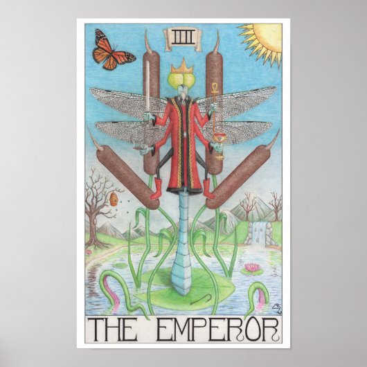 Kaiser-Tarotkarte Poster (Vorne)
