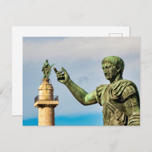 Kaiser Trajan Postkarte (Vorne/Hinten)