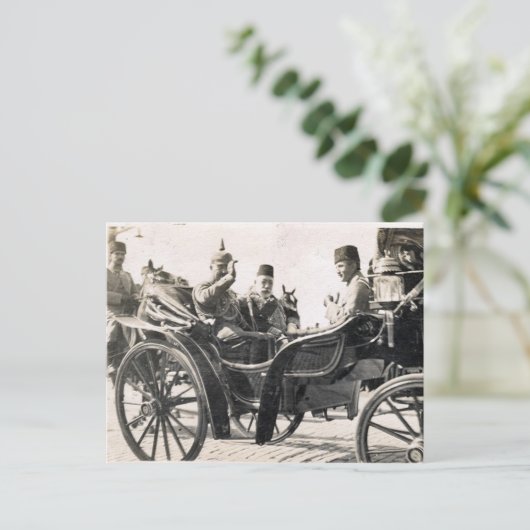 Kaiser und Sultan Postkarte (Stehend Vorderseite)