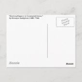 Kaiser von Qianlong in der zeremoniellen Rüstung a Postkarte (Rückseite)