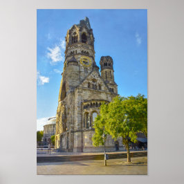 Kaiser Wilhelm Gedächtniskirche Ruinen, Berlin Poster