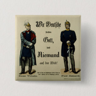 Kaiser Wilhelm I und Prinz Bismarck Button