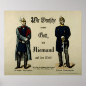 Kaiser Wilhelm I. und Prinz Bismarck Poster (Vorne)