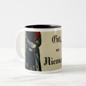 Kaiser Wilhelm I und Prinz Bismarck Zweifarbige Tasse (Vorderseite Links)