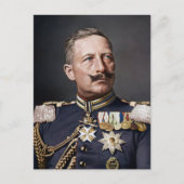 Kaiser Wilhelm II. 1908 eingefärbt Postkarte (Vorderseite)