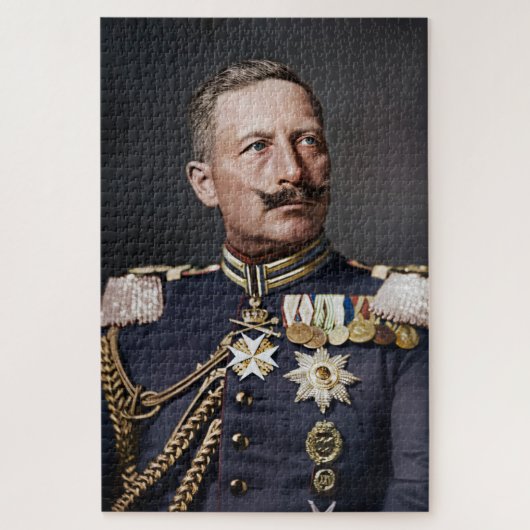 Kaiser Wilhelm II. 1908 eingefärbt Puzzle (Vertikal)