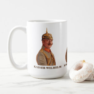 Kaiser Wilhelm II., Deutscher Kaiser Geschenktasse Kaffeetasse