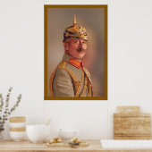 Kaiser Wilhelm II., Kaiser Deutschlands mit Unters Poster (Küche)