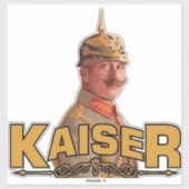 Kaiser Wilhelm II., Kaiser von Deutschland Aufkleber (Blatt)