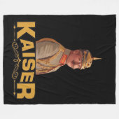 Kaiser Wilhelm II., Kaiser von Deutschland Fleecedecke (Vorderseite (Horizontal))