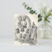 KAISER WILHELM II mit seiner Familie #015D Postkarte (Stehend Vorderseite)