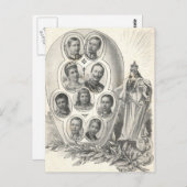 KAISER WILHELM II mit seiner Familie #015D Postkarte (Vorne/Hinten)