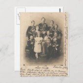 KAISER WILHELM II mit seiner Familie #017D Postkarte (Vorne/Hinten)