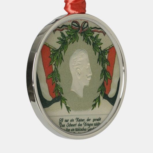 Kaiser Wilhelm II Silbernes Ornament (Rechts)