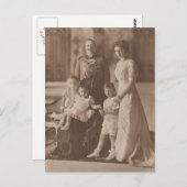 KAISER Wilhelm II & Tochter & Enkel #041D Postkarte (Vorne/Hinten)