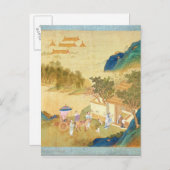 Kaiser Wu Ti begrüßt einen Mann mit Buchstaben Postkarte (Vorne/Hinten)