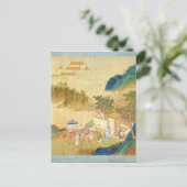 Kaiser Wu Ti begrüßt einen Mann mit Buchstaben Postkarte (Stehend Vorderseite)