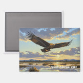 Kaiseradler im Donana-Nationalpark Magnet (Vorderseite/Rückseite)