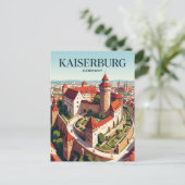 Kaiserburg Deutschland Postkarte (Stehend Vorderseite)