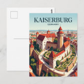Kaiserburg Deutschland Postkarte (Vorne/Hinten)