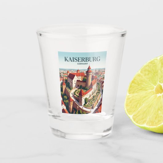 Kaiserburg Deutschland Schnapsglas (Vorderseite)