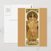 Kaiserchampagne - Kunst Nouveau Postkarte (Vorne/Hinten)