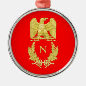KaiserEagle Emblem Napoleon I auf Verzierung Silbernes Ornament (Vorne)