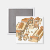 Kaiserforum. Rom. Luftbild Magnet (Vorderseite/Rückseite)